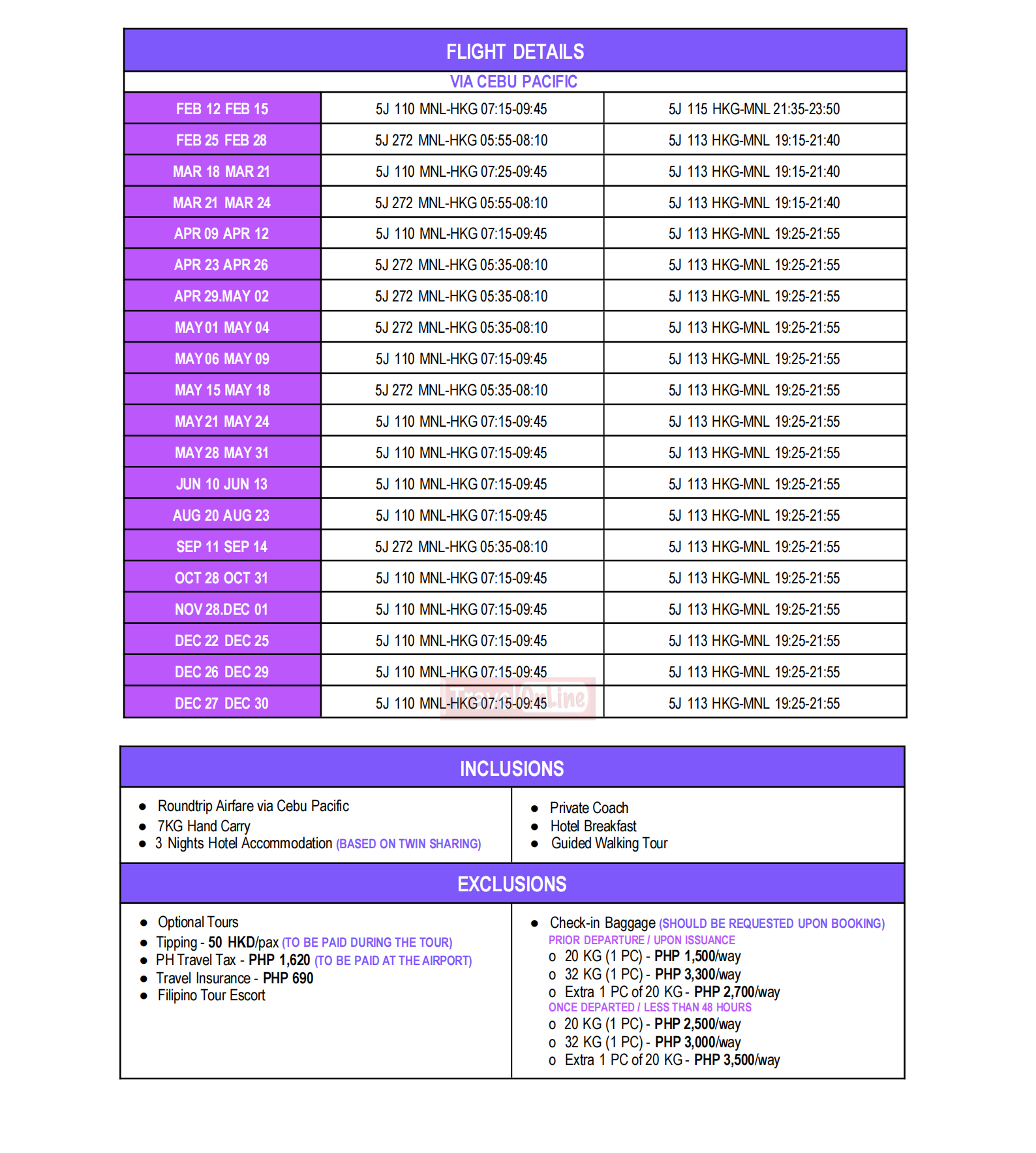 SHOP AND PLAY @ HONGKONG: AS LOW AS $488/PAX itinerary