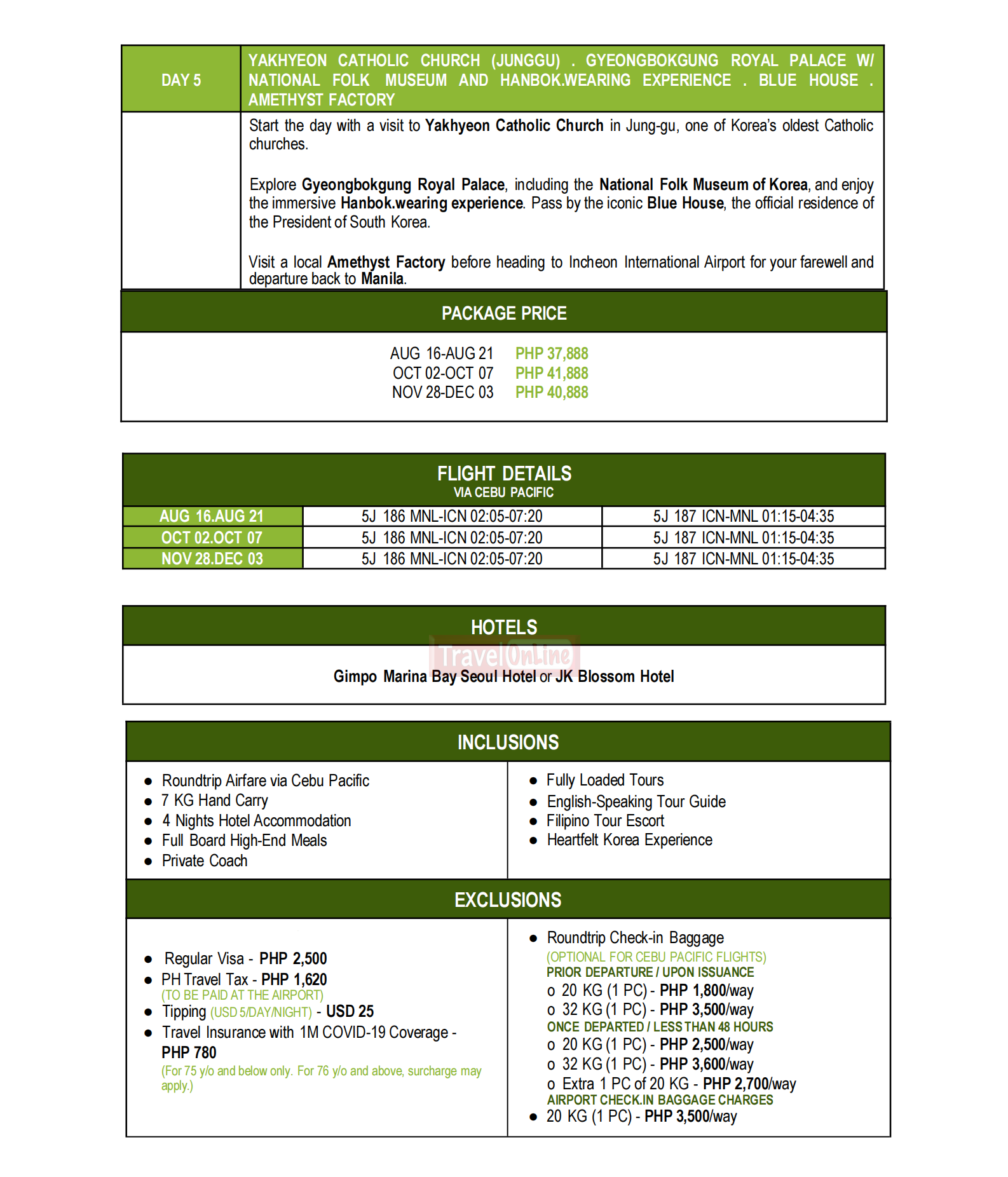 KOREA (Pilgrimage to Naju) 2026:  AS LOW AS ₱49,888/PAX itinerary