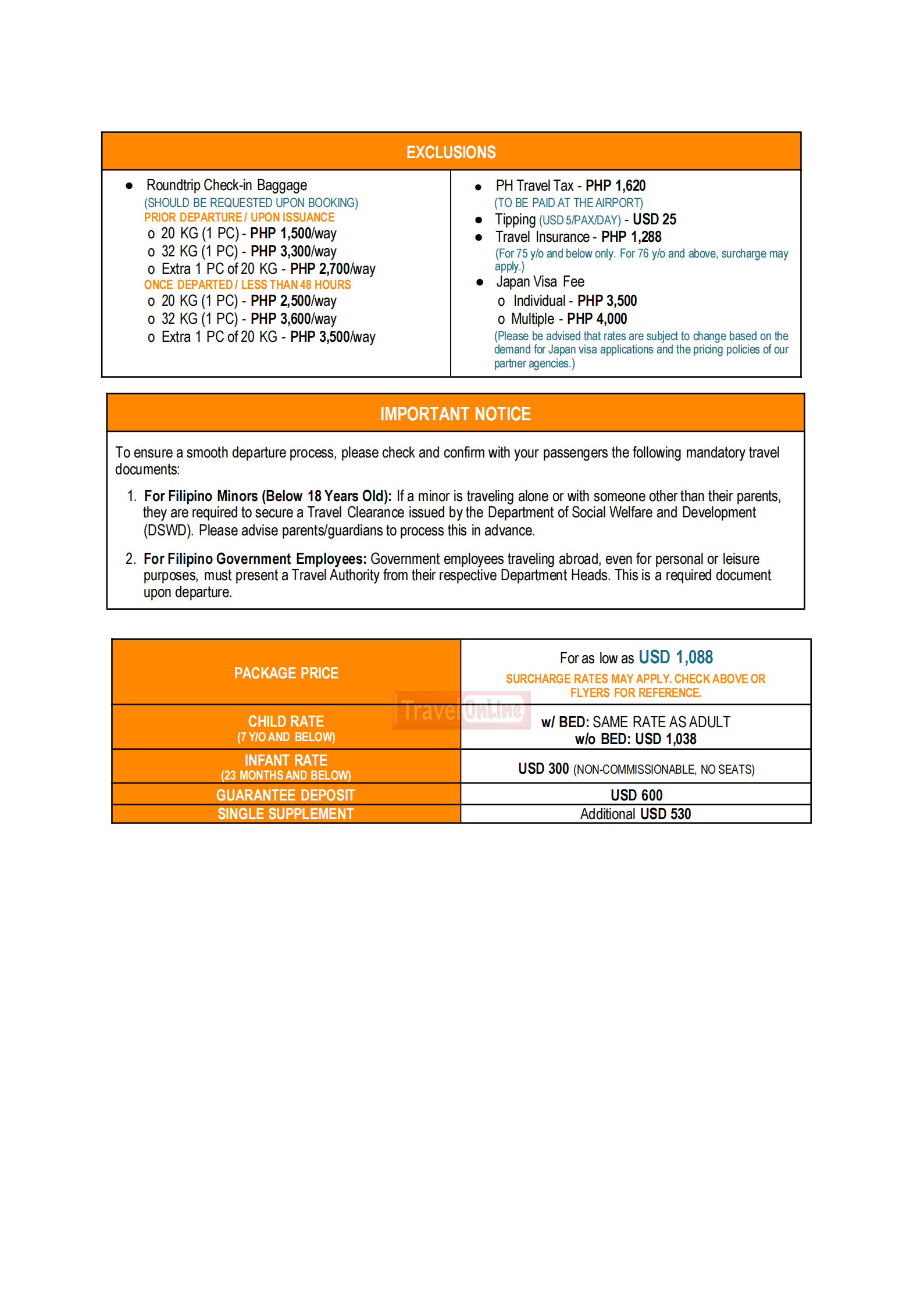 Memorable Japan_Tokyo or Osaka 2026 : AS LOW AS $1088/PAX itinerary