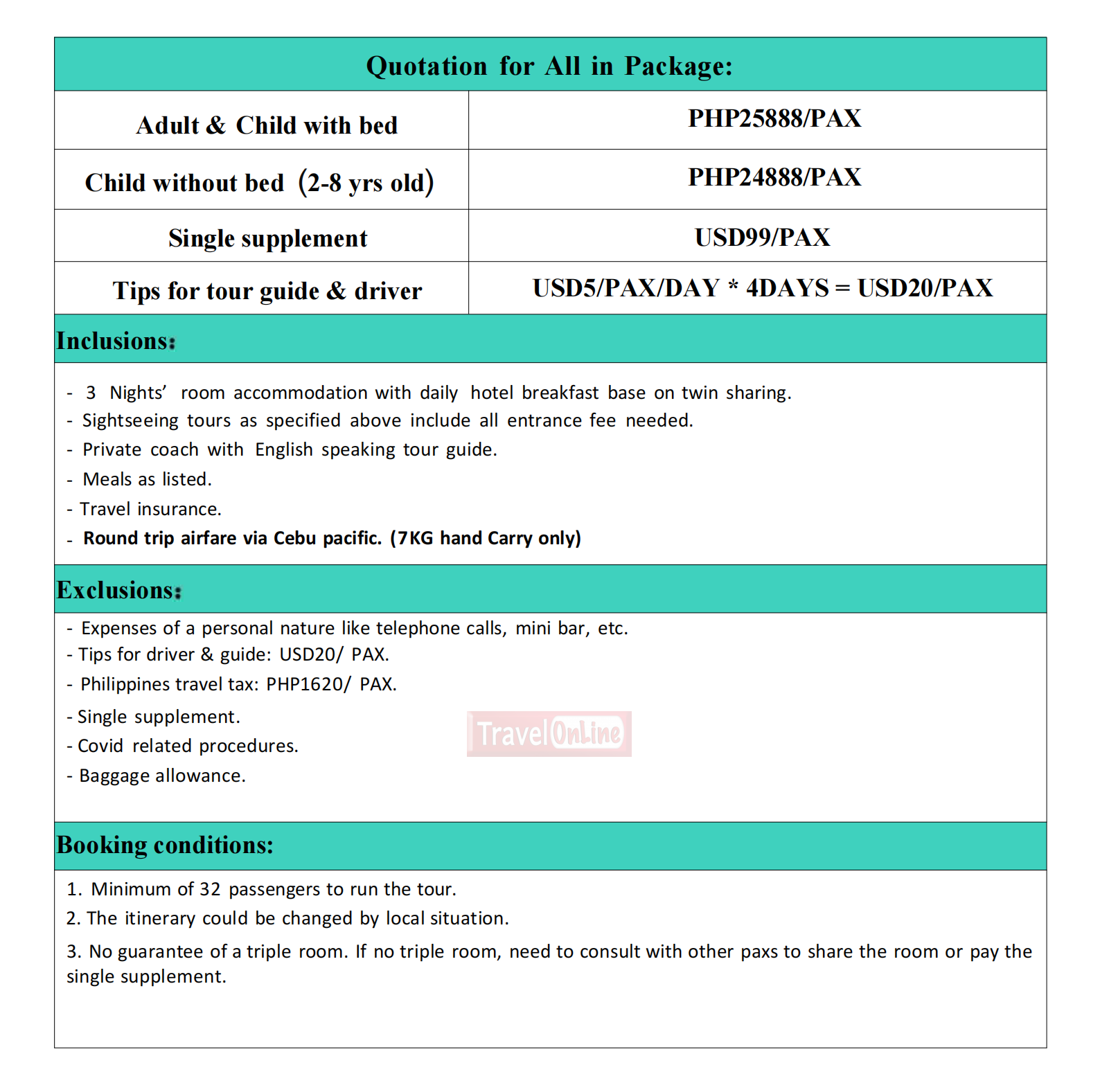 Bangkok and Pattaya 4D3N 2026:  AS LOW AS ₱25,888/PAX itinerary