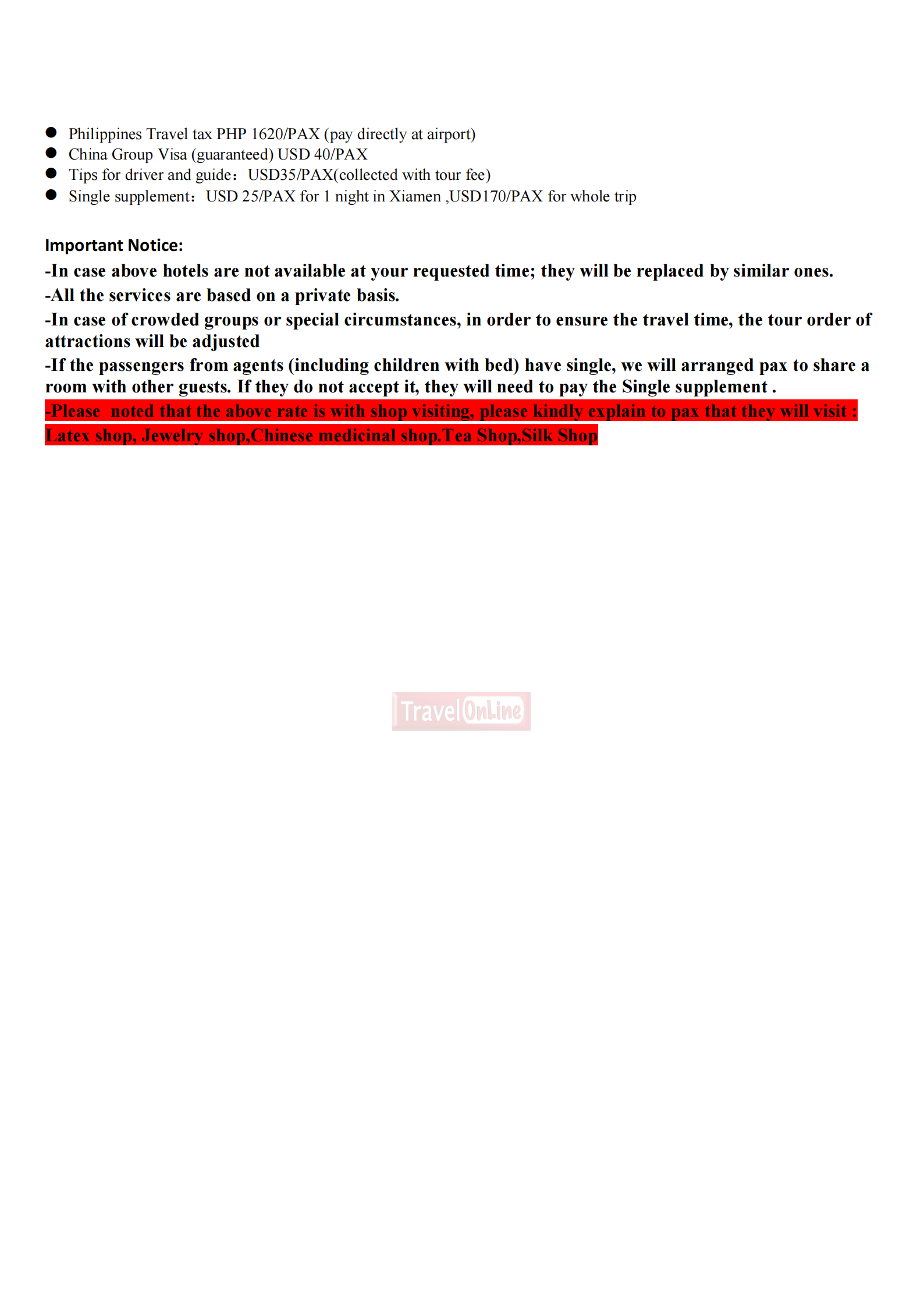 Avatar Furong+Xiamen 7D6N Tour,2026: AS LOW AS $499/PAX itinerary