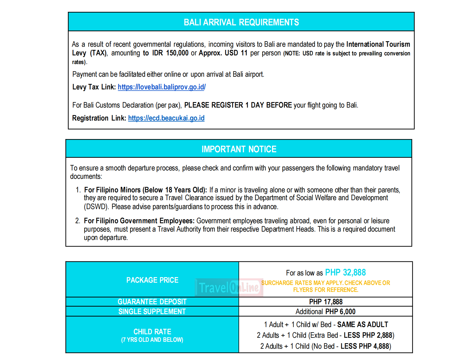 BALI (Betcha By Bali Wow 2.0) 2026 : AS LOW AS ₱32888/PAX itinerary