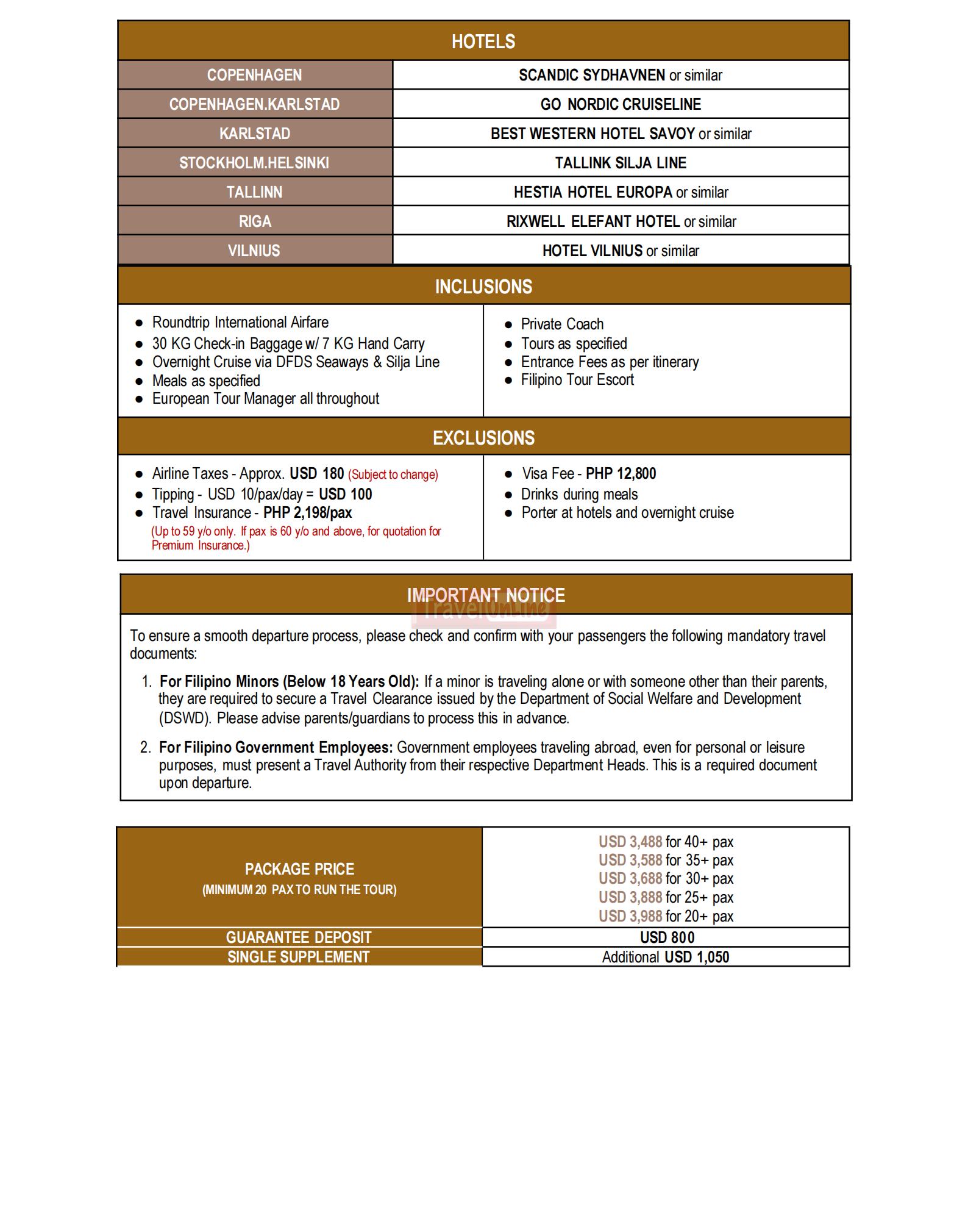 VIKINGS Expedition to Scandinavia and Baltics 2026 TALES OF EUROPE : AS LOW AS $3488/PAX itinerary
