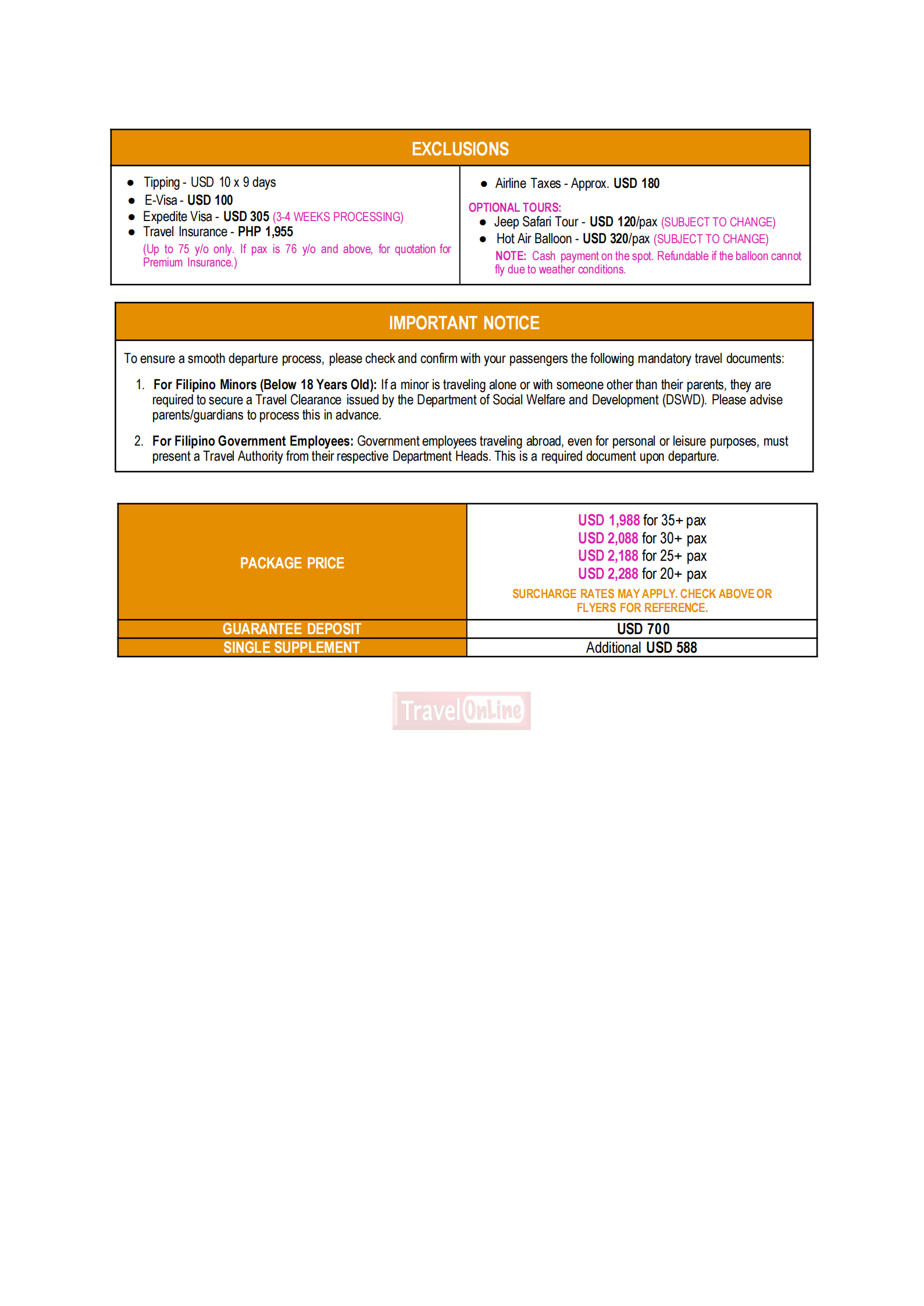 TURKEY (Treasures of Turkiye-Out Davao) 2026: AS LOW AS $1888/PAX itinerary
