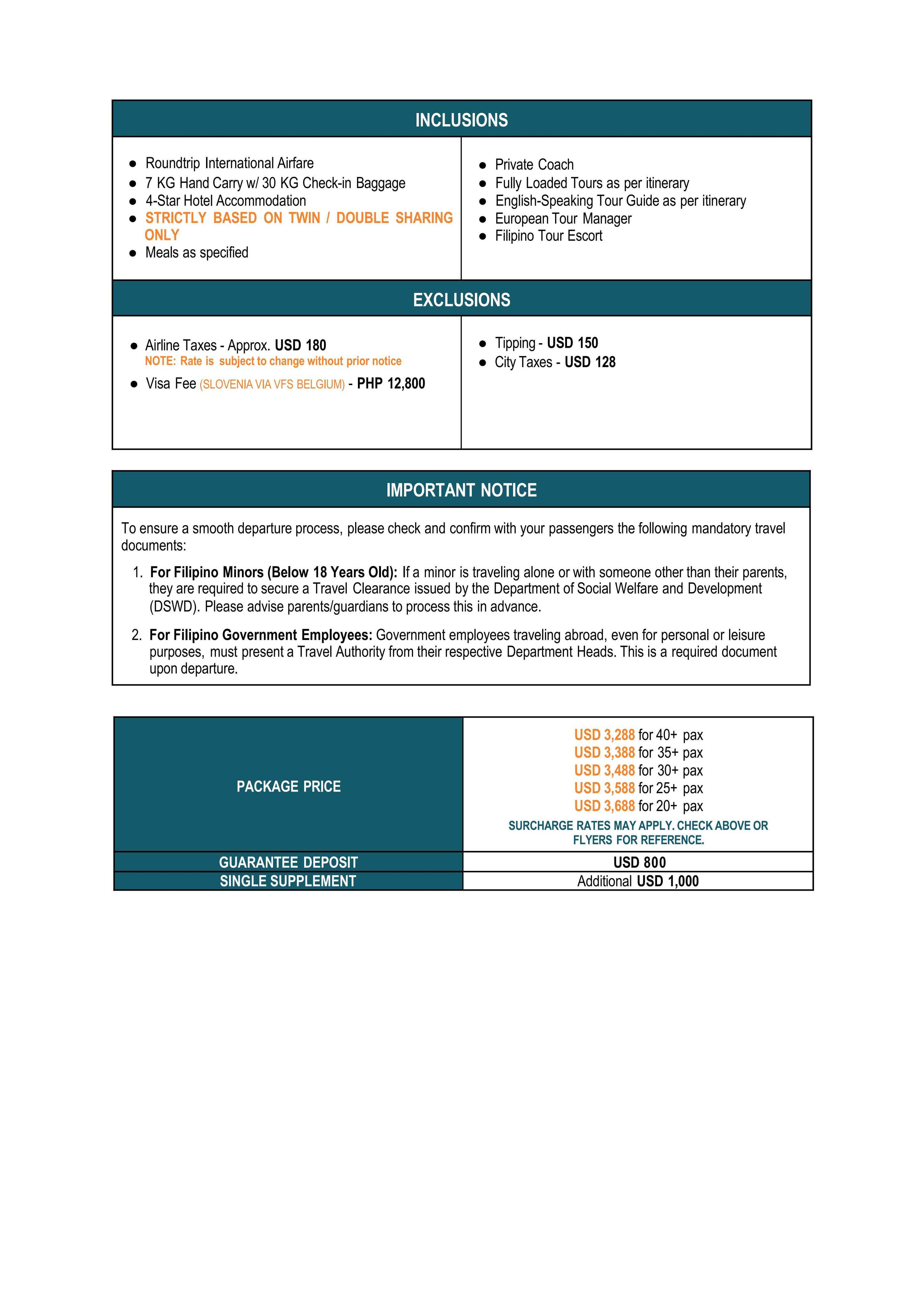 BALKANS (Balkans Extreme) 2025-2027: AS LOW AS $3288/PAX itinerary