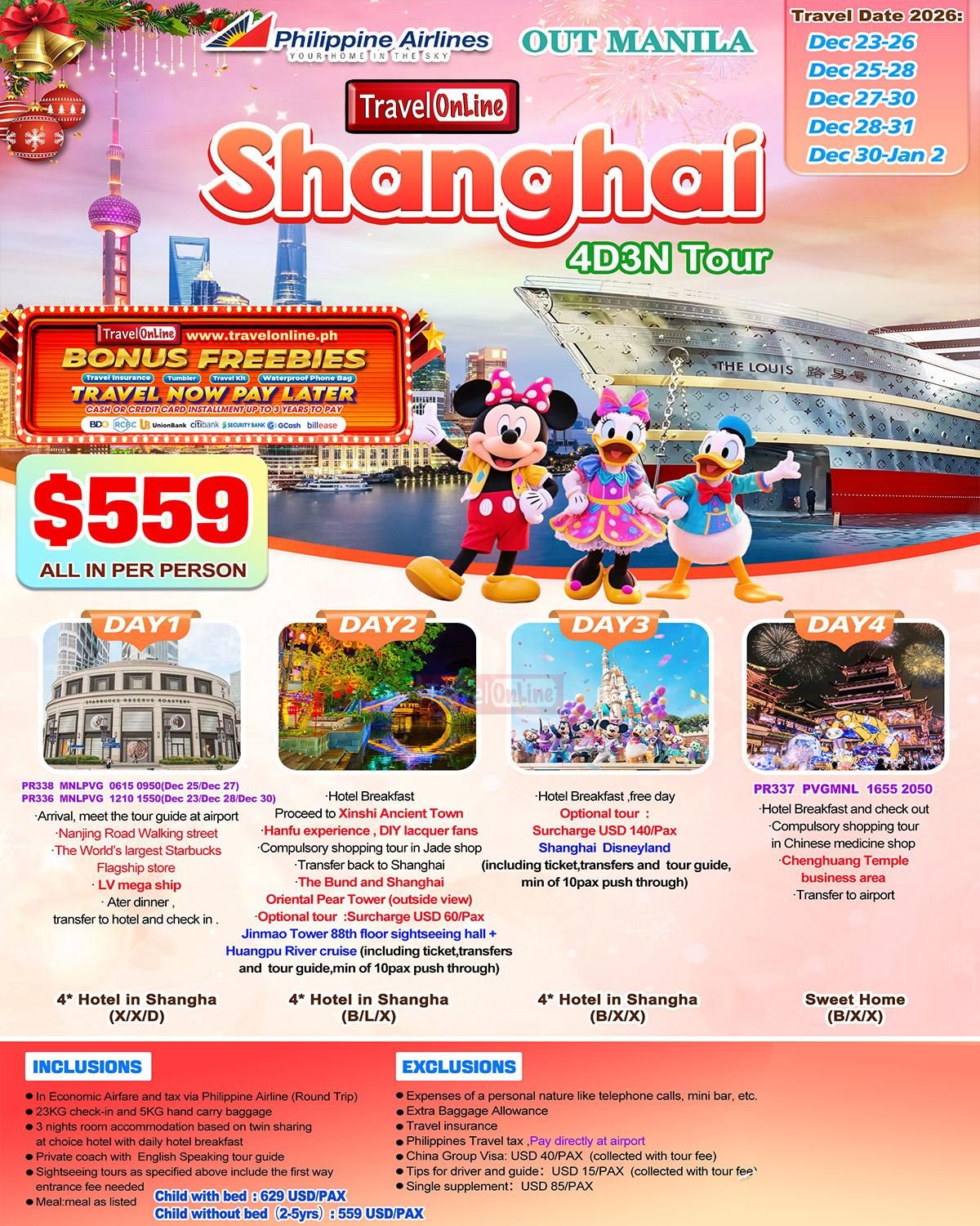 Shanghai 4D3N Tour（PR）,2026: AS LOW AS $559/PAX promo image