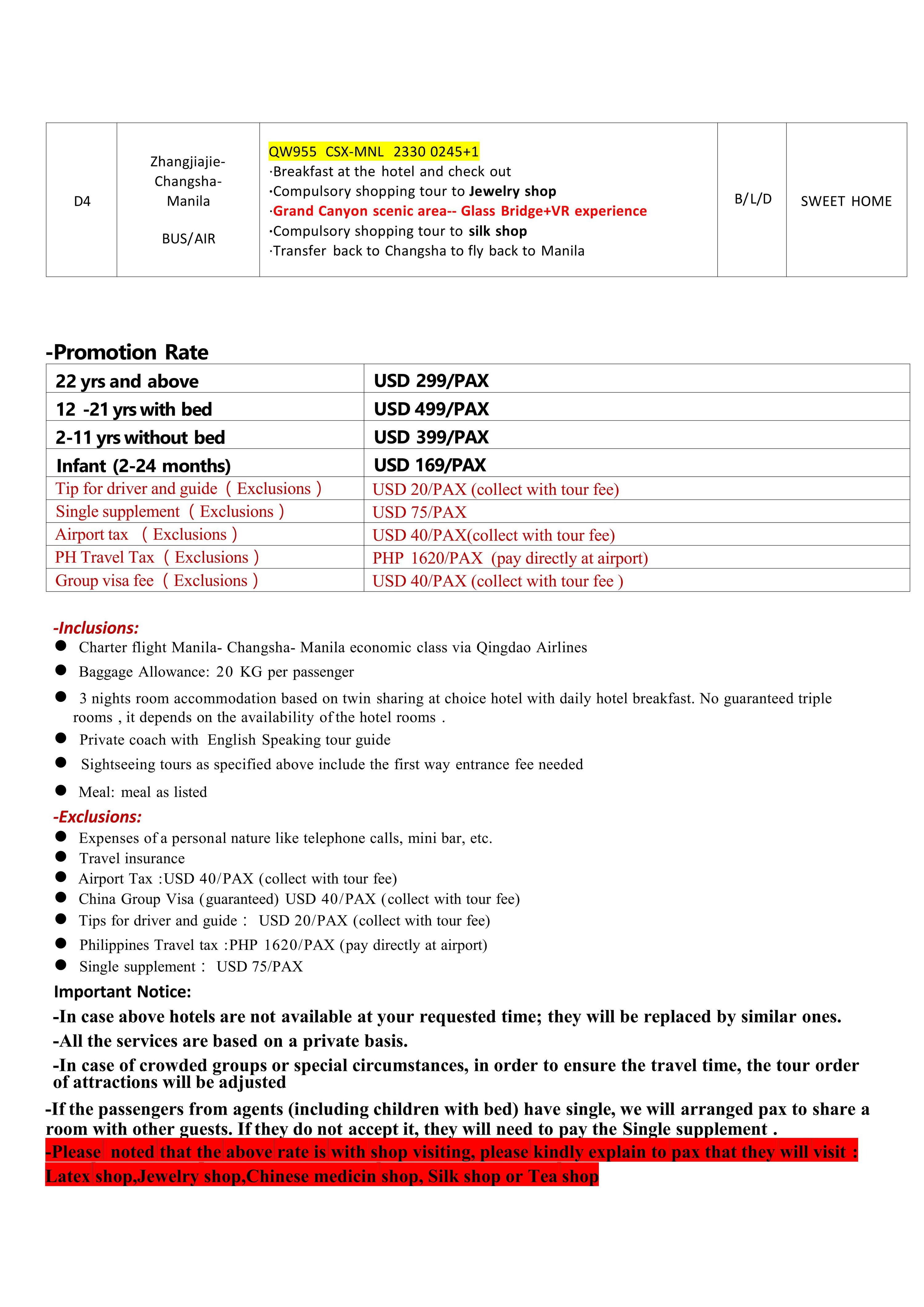 Promo Charter Flight Avatar Mini Venice 4D3N Tour 2026: AS LOW AS $299/PAX itinerary