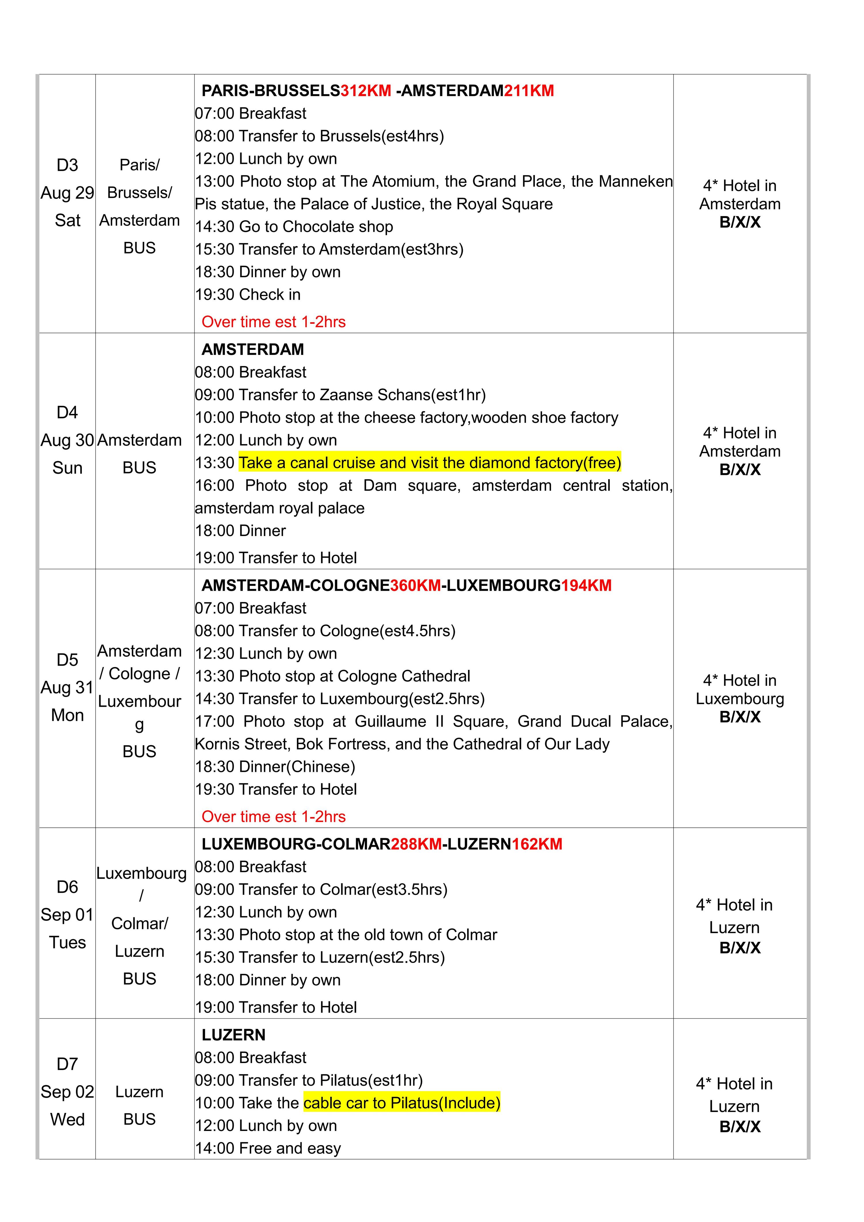 Romantic Europe (Via Shanghai) 12D10N(7 countries),2026: AS LOW AS $3788/PAX itinerary