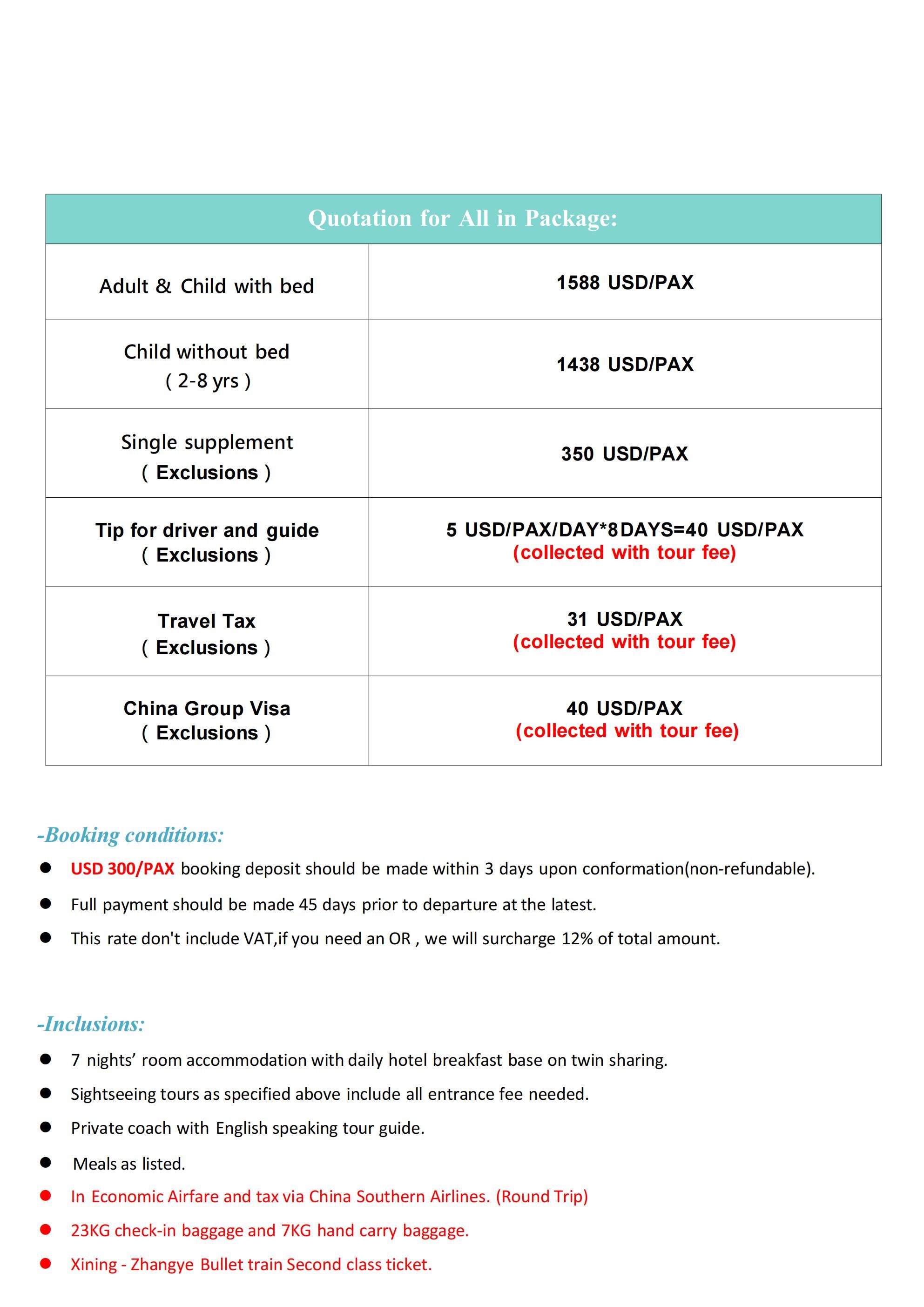 Silk Road 8D7N Tour, 2026: AS LOW AS $1588/PAX itinerary