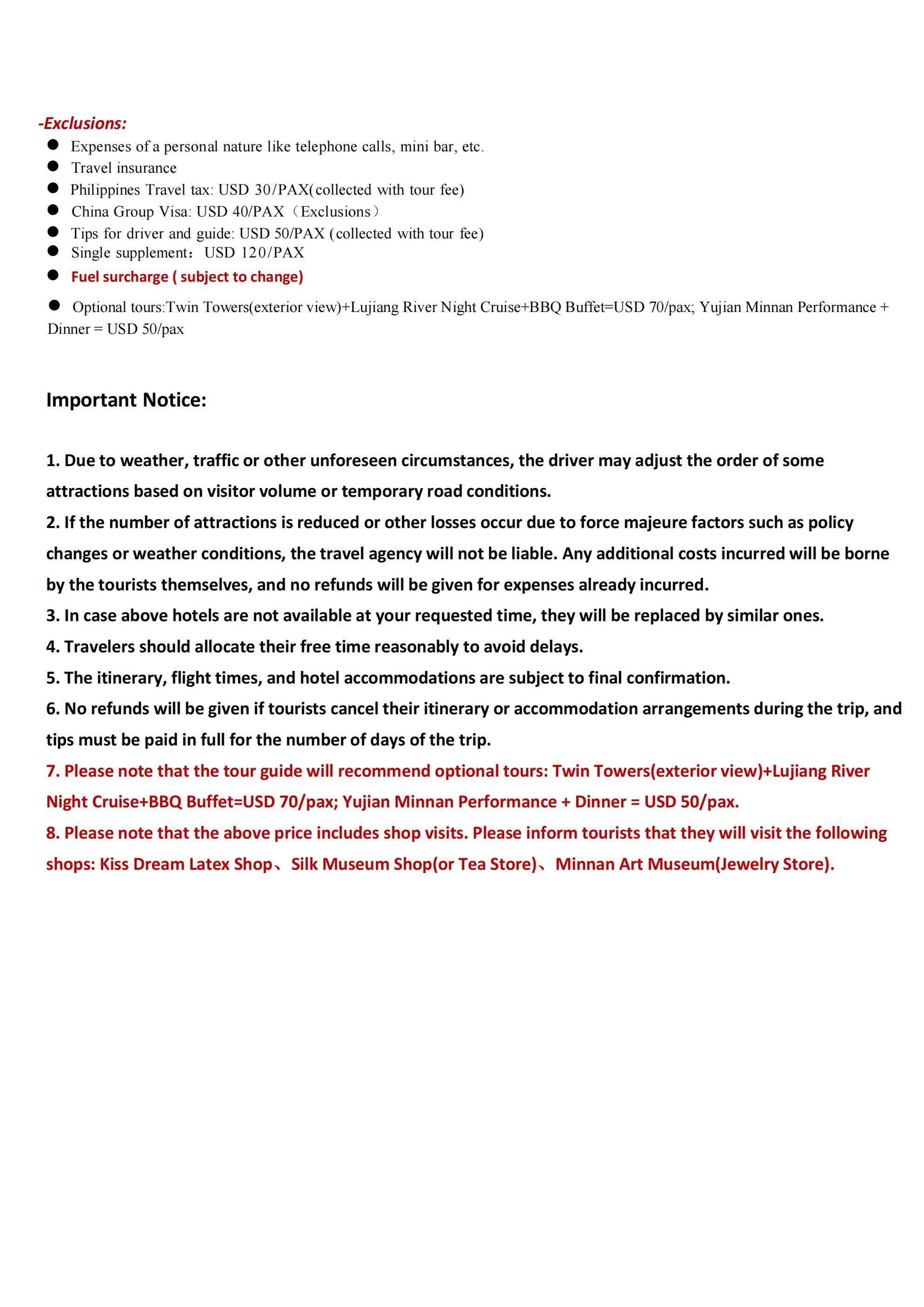 Manila-Xiamen+Quanzhou 5D4N,2026: AS LOW AS $399/PAX itinerary