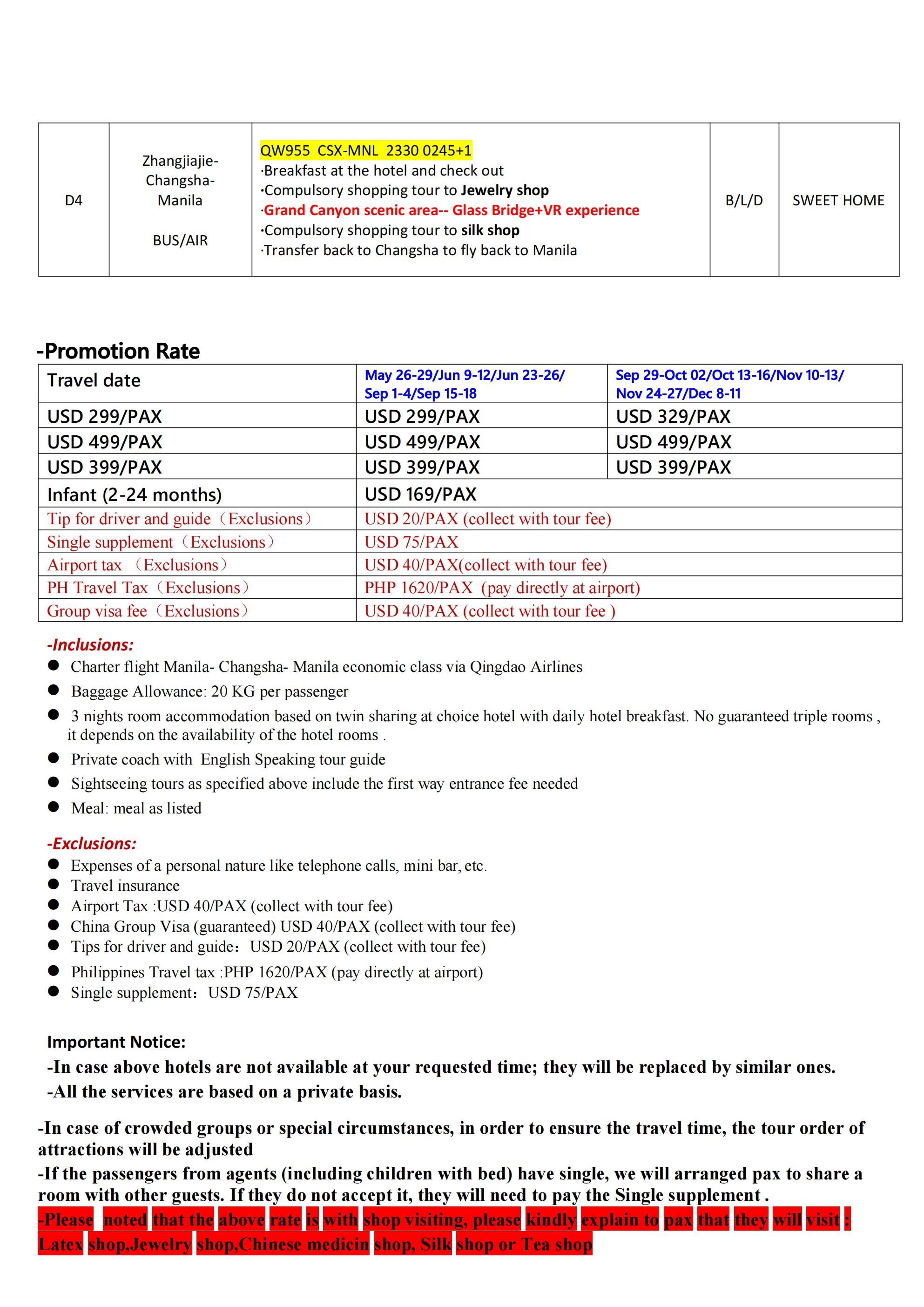 Promo Charter Flight Avatar Mini Venice 4D3N Tour 2026: AS LOW AS $299/PAX itinerary