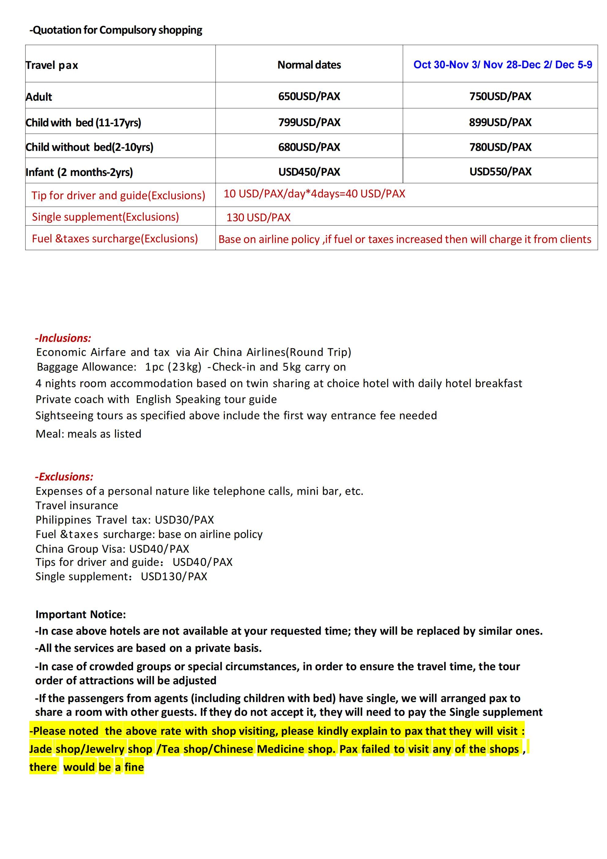 Beijing+W Town 5D4N Tour,2026: AS LOW AS $650/PAX itinerary