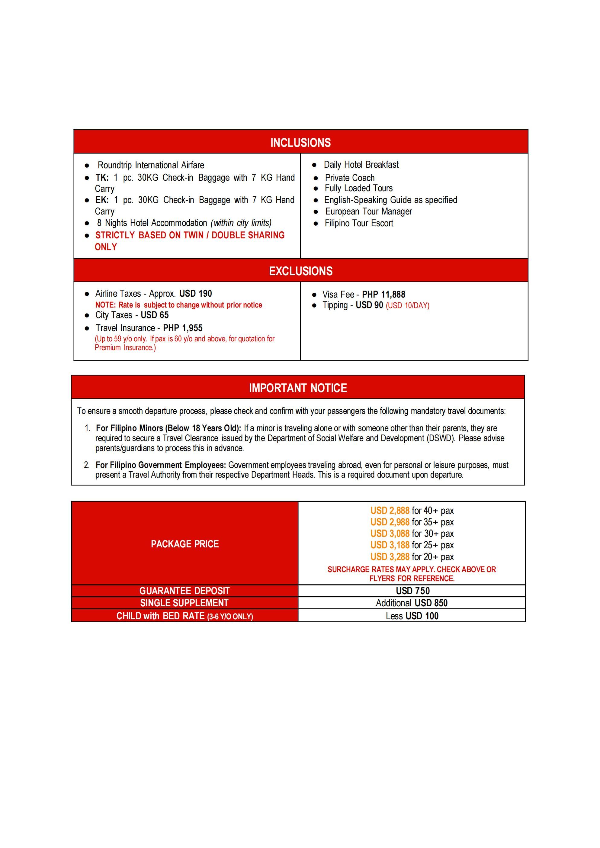SPAIN AND PORTUGAL (Bienvenidos_Spain and Portugal) 2026: AS LOW AS $2888/PAX itinerary