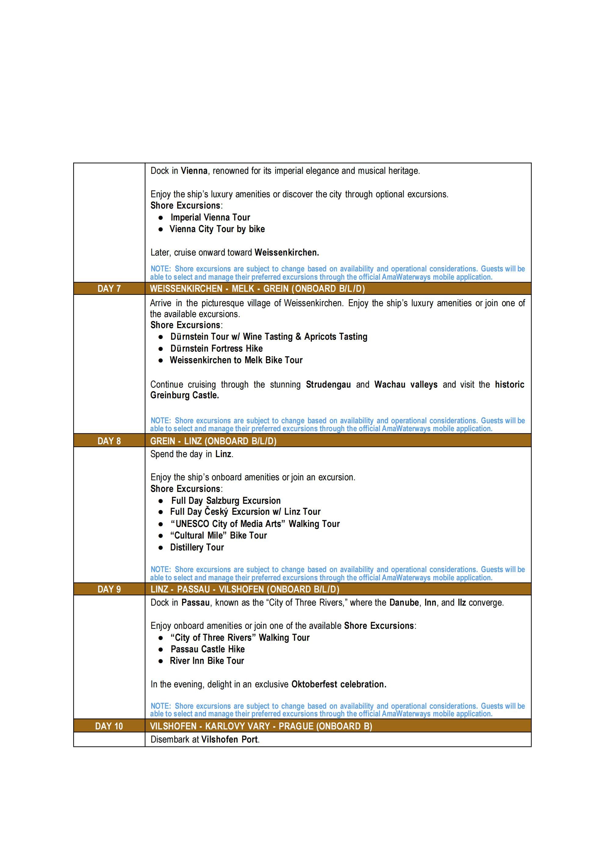 CRUISE (Premium Luxury River Cruise_Ama Waterways-AmaMora) 2026: AS LOW AS $3888/PAX itinerary