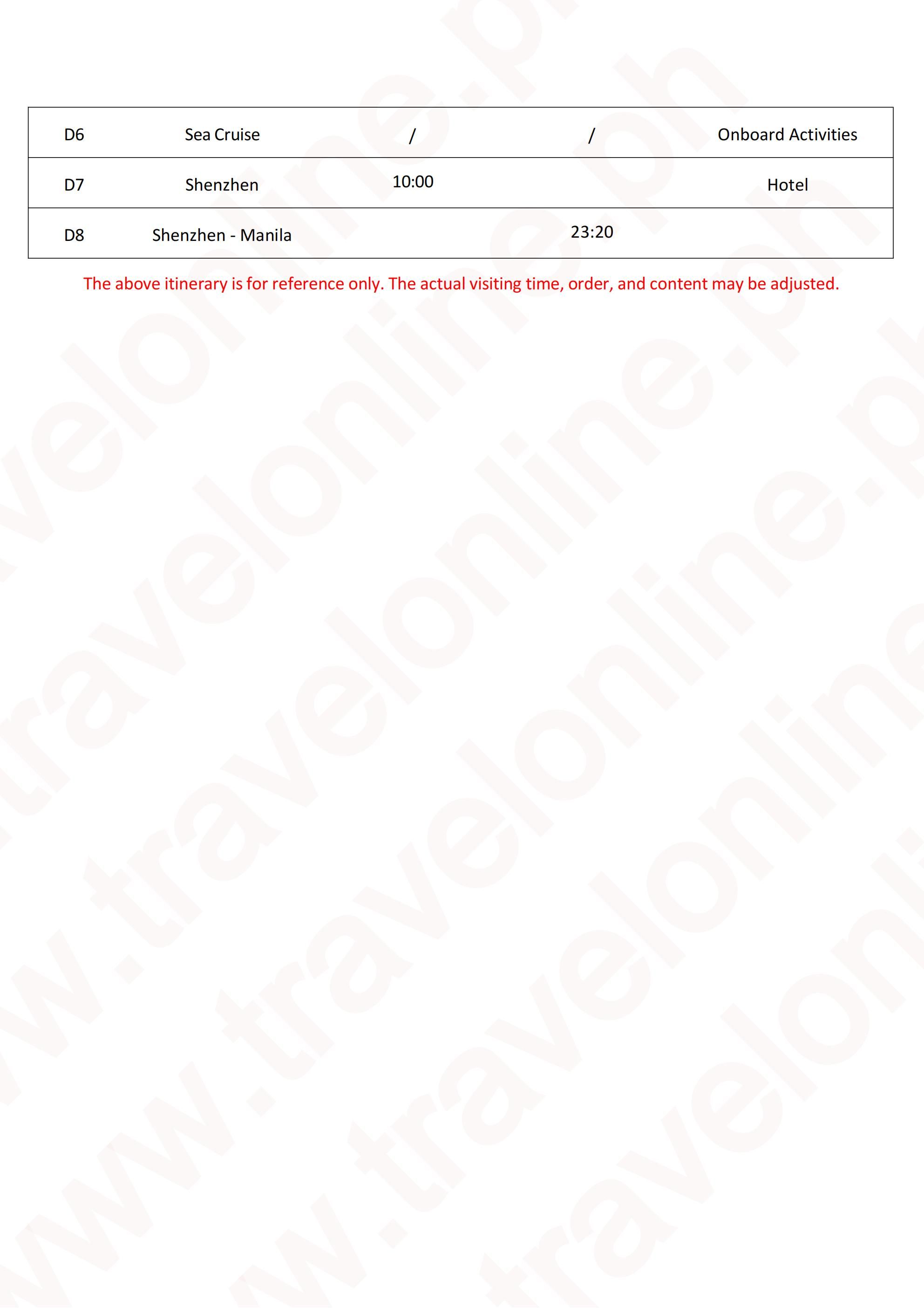 (FLY+CRUISE) Adora Magic City Cruise 8D7N (China Shenzhen+Vietnam Nha Trang),2026: AS LOW AS $1388/PAX itinerary