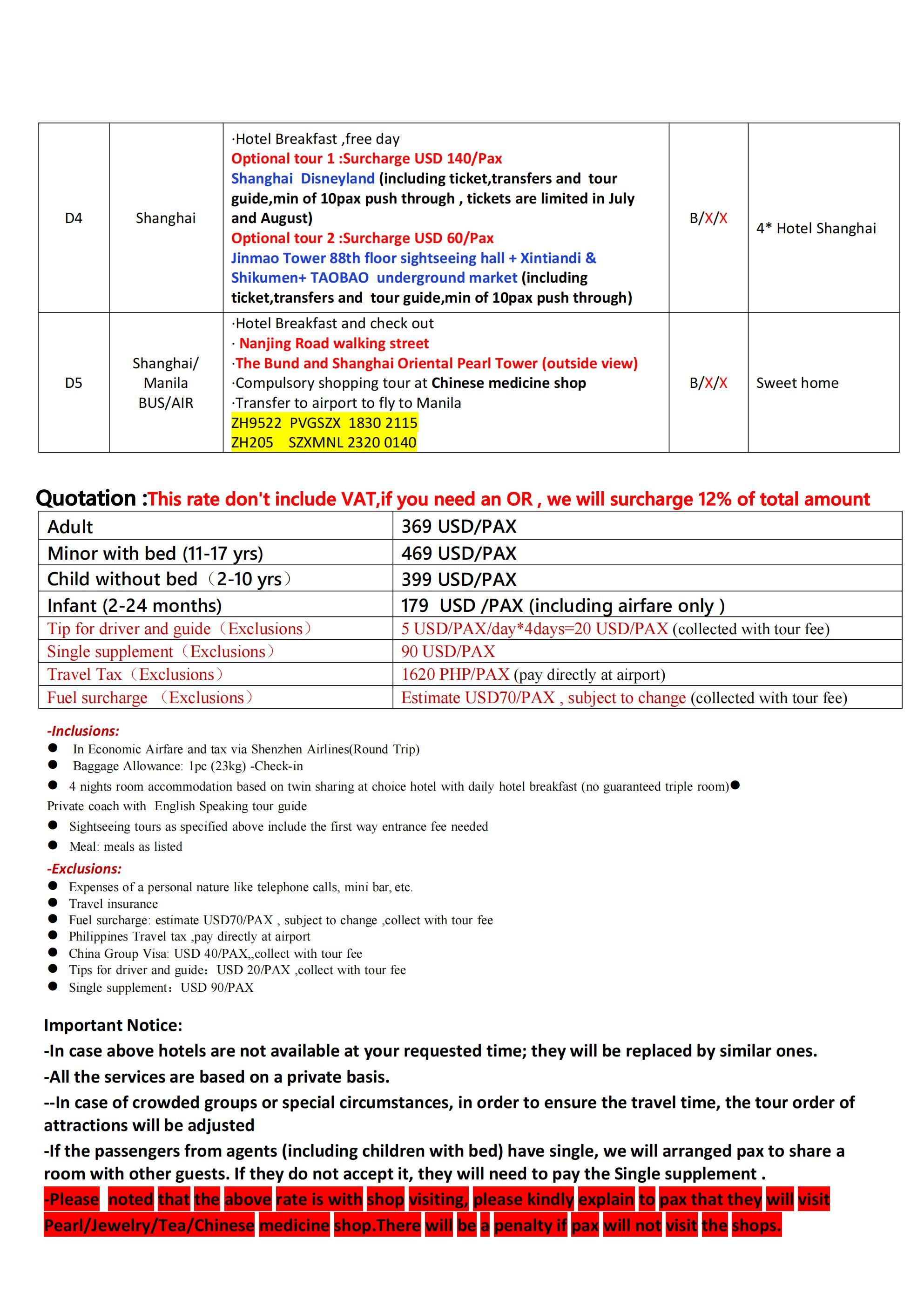 Shanghai Mini Kyoto (via Shenzhen) 5D4N，2026: AS LOW AS $369/PAX itinerary