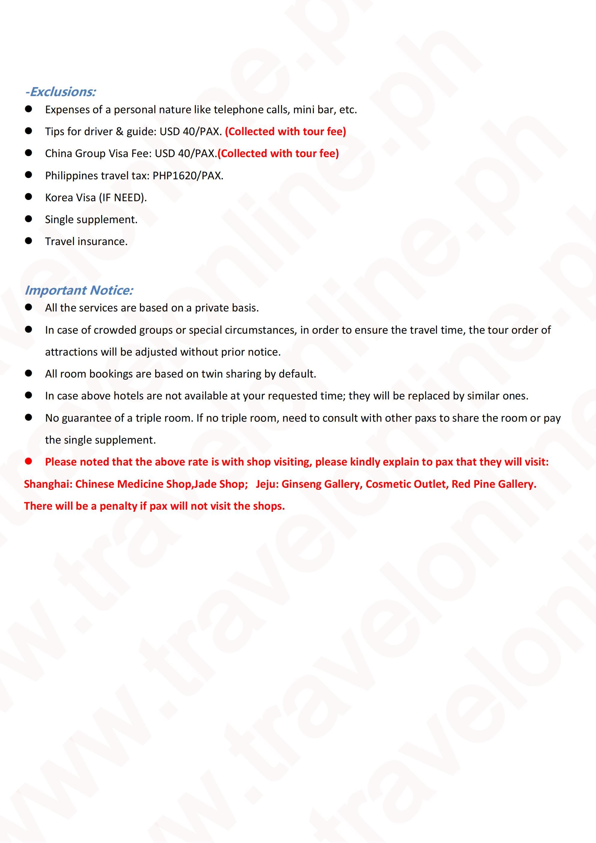 Shanghai - Jeju 6D5N Tour(Winter): AS LOW AS $799/PAX itinerary
