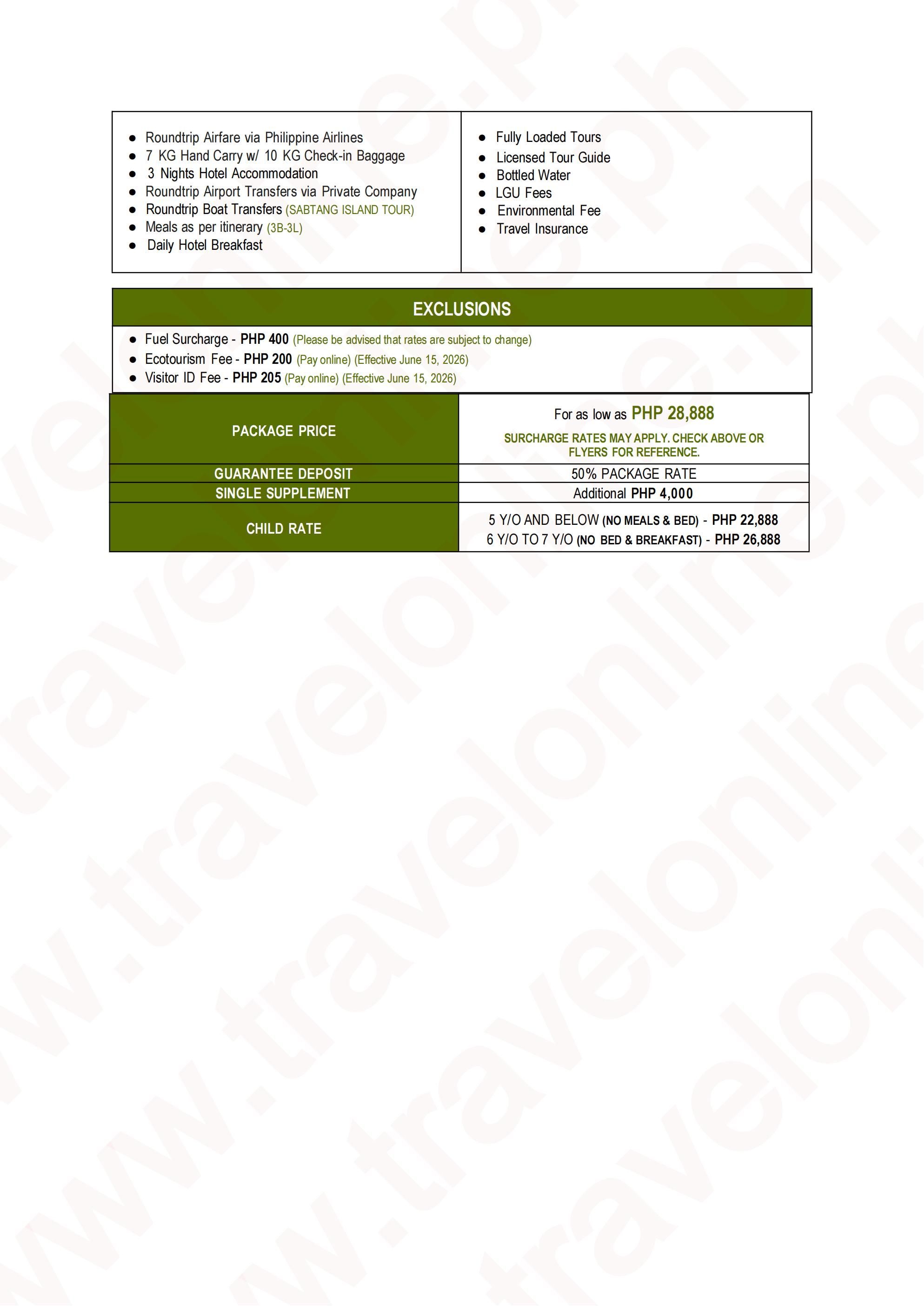 BATANES 2026: AS LOW AS ₱28888/PAX itinerary