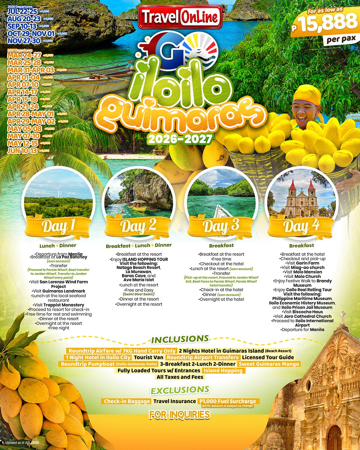 GUIMARAS ILOILO 2026: AS LOW AS ₱15888/PAX promo image