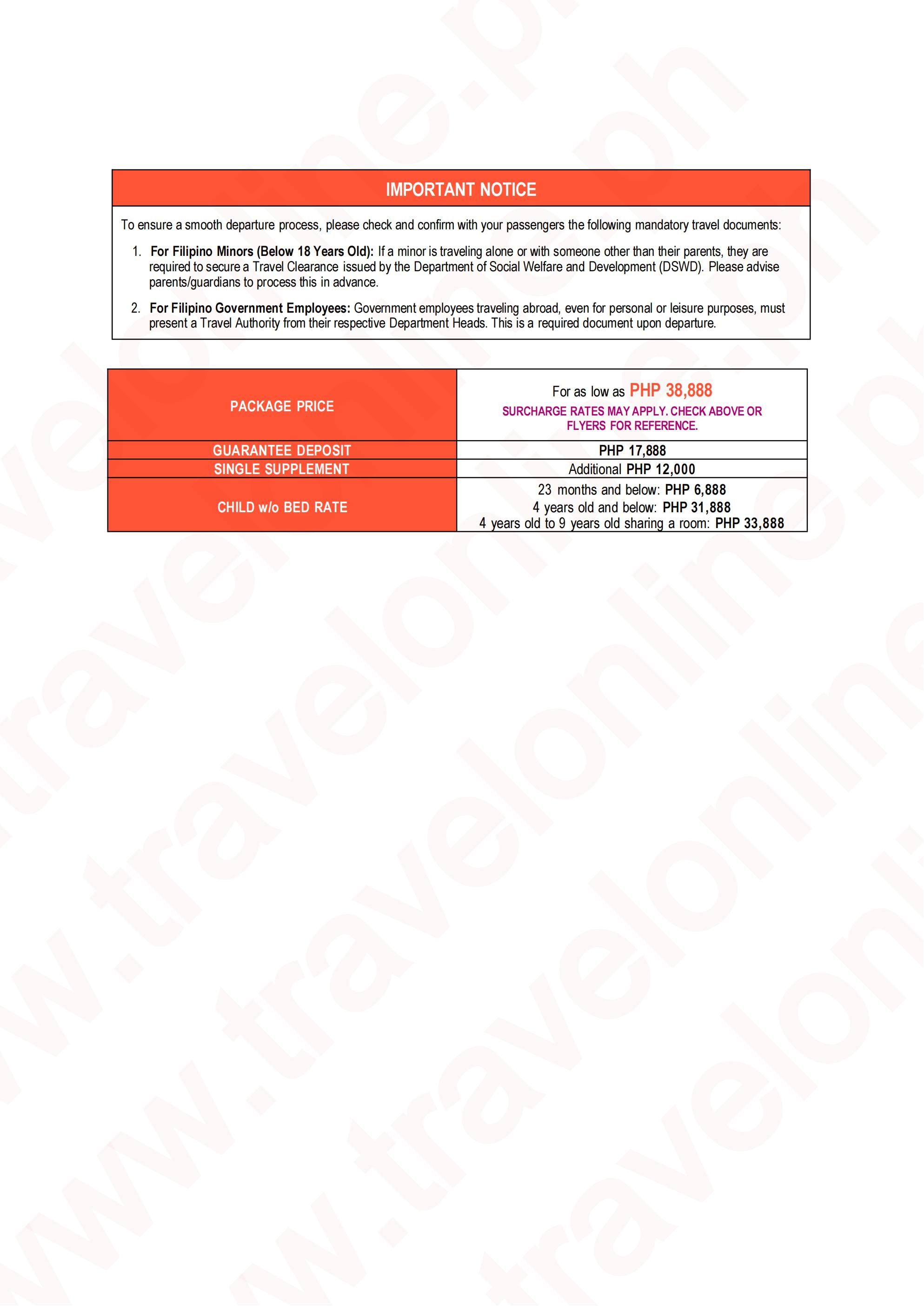 VIETNAM ROSE 2.0 :  AS LOW AS ₱38888/PAX itinerary