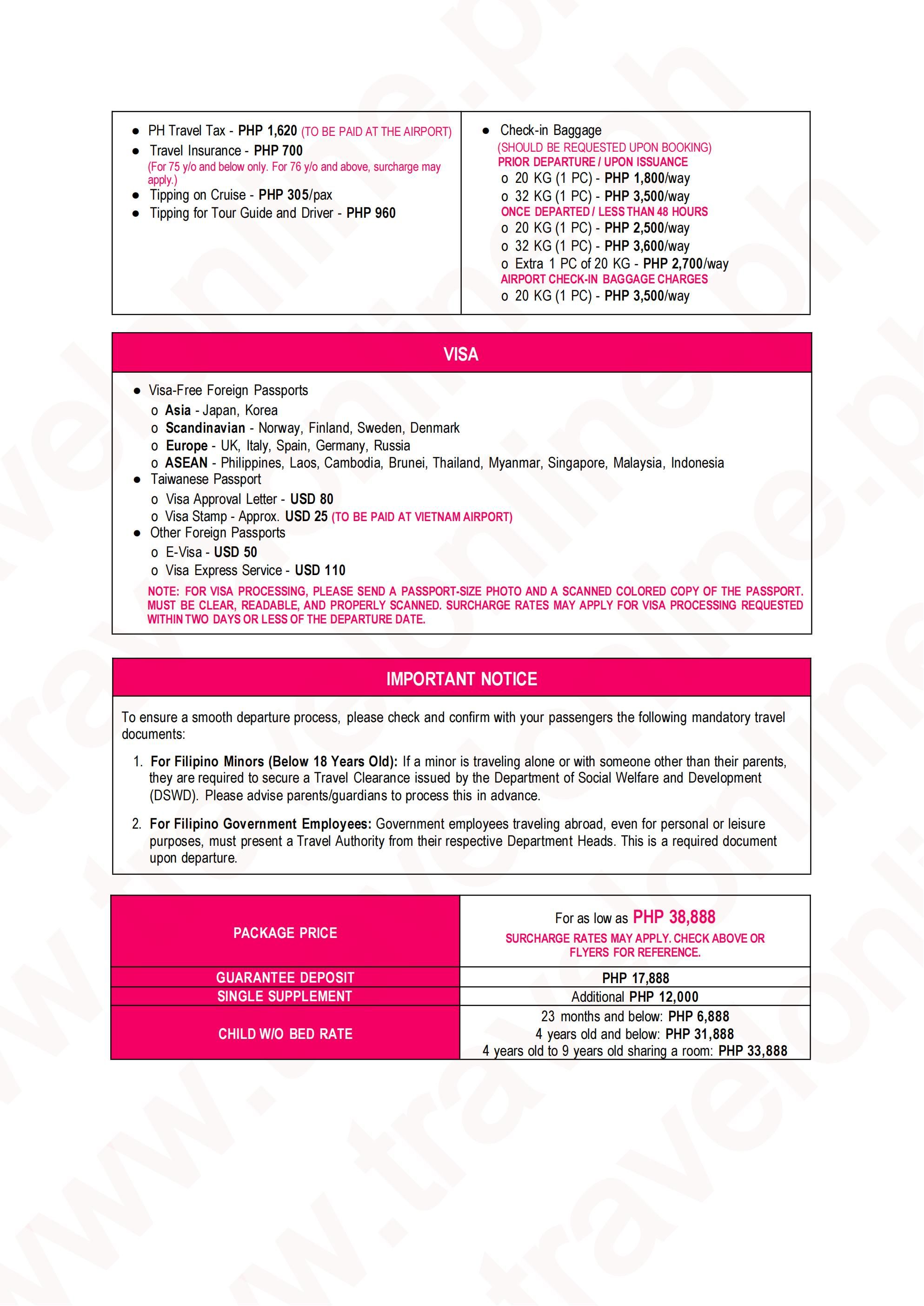 Vietnam Rose 1.0 2026: AS LOW AS ₱38888/PAX itinerary