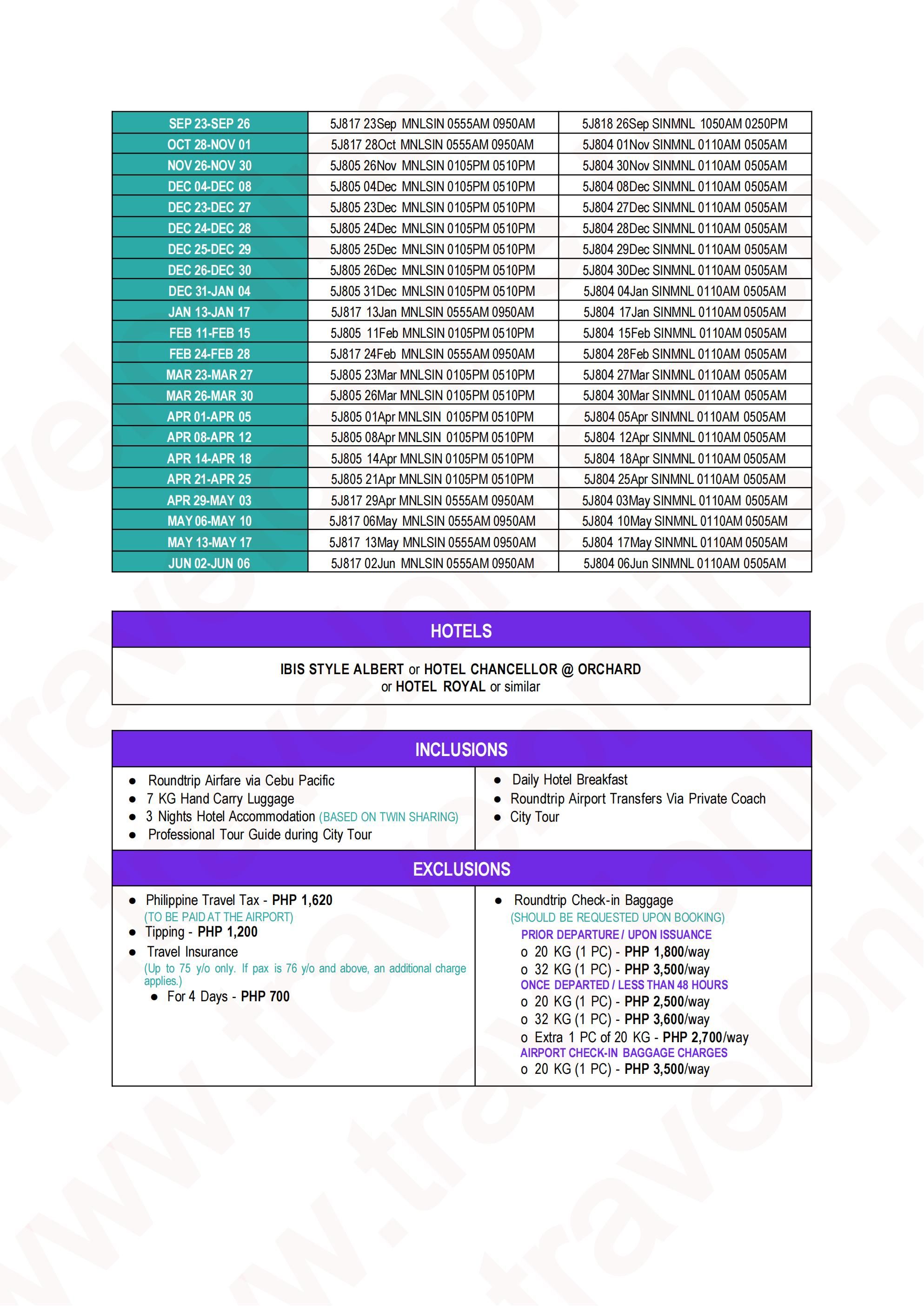 Singapore 2026 : AS LOW AS ₱32888/PAX itinerary